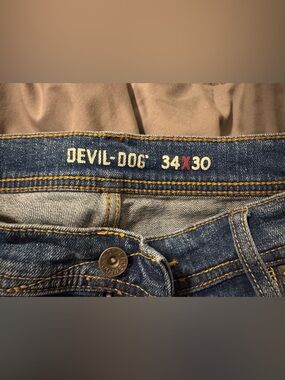 DEVIL-DOG Denim Jeans 34x30 - ASH